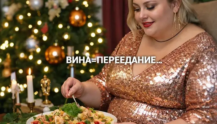 Изображение к статье: Вина как активатор компульсивного переедания современного человека.